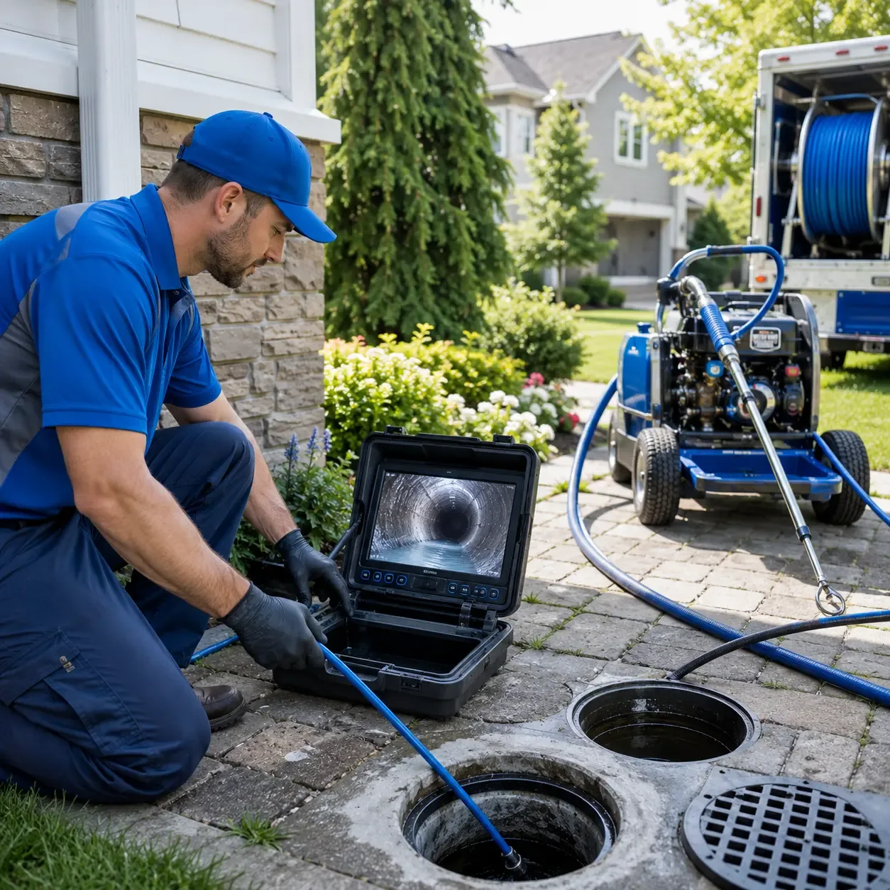 Outdoor drain cleaning professionals serving Helen, GA